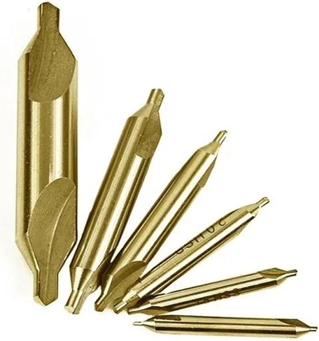 HSS Center Drill Bit Set 1.0/1.5/2.0/2.5/3.5/5mm 7Pcs Countersinks Angle Drilling Combined Bit for Metalworking Tools(Set 1) in Saudi Arabia