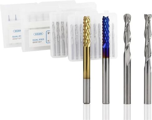 40Pcs/Set 2 Flute Flat Ball Nose Shank PCB Engraving Bits Set Carbide 3.175mm in Saudi Arabia