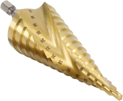 HSS Straight Groove Step Drill Bit Wood Metal Hole Core Core 3-12 3-13 4-12 4-20 4-22 4-32 6-35mm 1pcs (6-35 stile) in Saudi Arabia