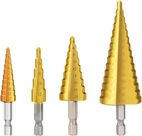 HSS Straight Groove Step Drill Bit Wood Metal Hole Core Core 3-12 3-13 4-12 4-20 4-22 4-32 6-35mm 1pcs (6-35 stile) in Saudi Arabia