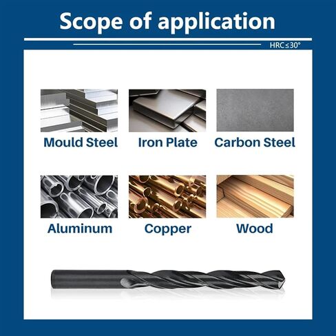 10pcs 1.6-14mm HSS بت بت بت بتات البت لقطعة حفر الحفر المعدنية الخشبية (1pc 8.7 ملم) in Saudi Arabia