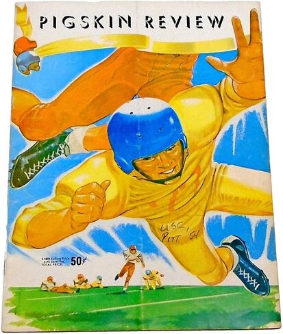 1954 Pitt Panthers v USC Trojans Football Program 9/24 LA Coliseum 89504b8 - College Programs in Saudi Arabia