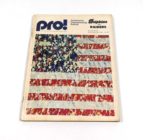1973 Oakland Raiders في Miami Dolphins AFC Championship Program 12-30 - برامج اتحاد كرة القدم الأميركي in Saudi Arabia