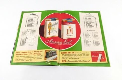1955 Pittsburgh Steelers at Cleveland Browns NFL Football Program 11-20-55 - NFL Programs in Saudi Arabia