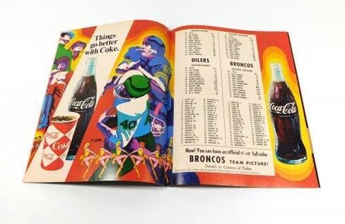 1969 Houston Oilers at Denver Broncos AFL Football Program 11-16-69 - NFL Programs in Saudi Arabia
