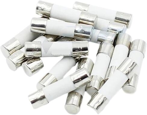 Fast Blow Ceramic Fuse 5mm x 20mm 6x30mm t 0.5a 1a 2a 3a 5a 6a 8a 10a 13a 15a 20a 30a 250v car microwave oven 10pcs (5a ، 6mmx 30mm) in Saudi Arabia