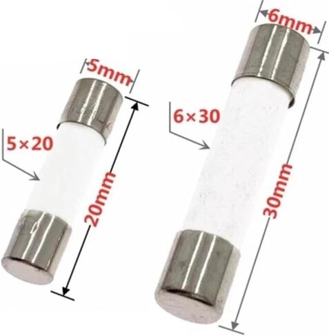 5xxx20mm 6x30mm ضربة سريعة الصمامات 250V 0.1A 0.25A 0.5A 1A 1.5A 2A 2.5A 3A 3.15A in Saudi Arabia