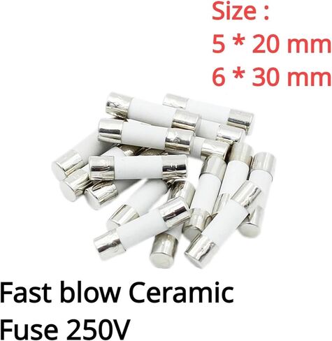 5xxx20mm 6x30mm ضربة سريعة الصمامات 250V 0.1A 0.25A 0.5A 1A 1.5A 2A 2.5A 3A 3.15A in Saudi Arabia