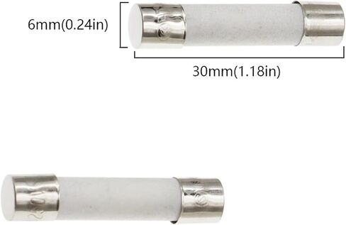 5X20MM 6X30MM Fast Blow Ceramic Fuse Tube 250V 0.5 1 2 3 4 5 6 8 10 15 20 25 30A AMP 5 * 20 6 * 30 Slow Down The Car Fuse 10Pcs(5x20mm,Slow Break T,1A) in Saudi Arabia