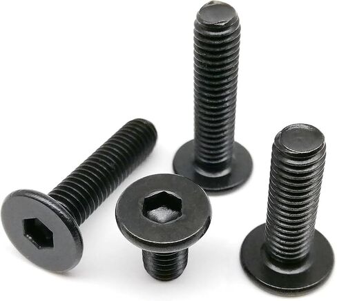 M2 M2.5 M3 M4 M5 M6 M8 أسود 304 من الفولاذ المقاوم للصدأ Allen Hexagon Ultrathin Head Bolt Hex Socket Ultra Thin Right Wefer Head (14mm ، M6 10pcs) in Kuwait