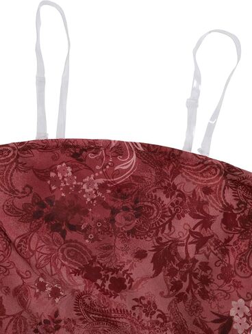 Verdusa Women's Cheetah Floral Ruffle Tube Top Y2K Strapless Backless Fitted Tops in Kuwait