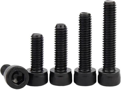 5-50pcs M1.6 M2 M2.5 M3 M4 M5 M6 M8 *L DIN912 Stainsal Steel Hex Allen Cap Cap Cap Screw أو Black Grade 12.9 Scles (Steel ، 30mm_m6 (10pcs)) in Saudi Arabia