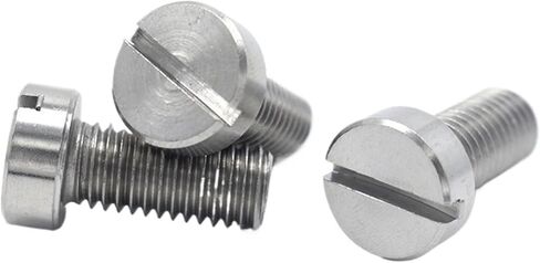 2-50pcs M1.6 M2 M2.5 M3 M4 M5 M6 M10 304 A2-70 Stainless Steel GB65 CAP CAP SLOT SLOT ROLD Round Cheese Head Brold (12 مم ، M4 (10pcs)) in Saudi Arabia