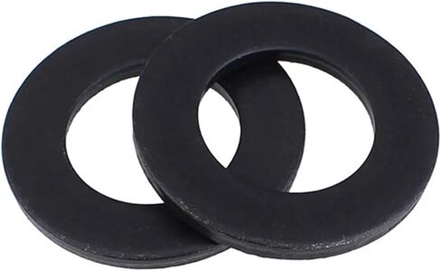 50pcs غسالات مسطحة غسالات عادية M2 M2.5 M3 M4 M5 M6 M1 M10 M12 M16 M16 M20 M22 M24 M27 M30DIN125 Black 8.8 Grade Carbon Steel (M12x37x3) in Saudi Arabia