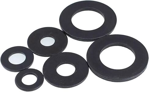 50pcs غسالات مسطحة غسالات عادية M2 M2.5 M3 M4 M5 M6 M1 M10 M12 M16 M16 M20 M22 M24 M27 M30DIN125 Black 8.8 Grade Carbon Steel (M12x37x3) in Saudi Arabia