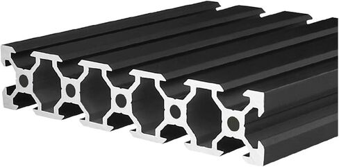 1 قطعة 20100 v Groove Aluminium Profile Eu Standard Frame Manodized (600mm) in Saudi Arabia