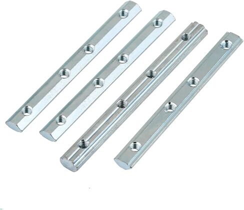 1pcs 2020 Aluminum Connector Bracket Fastener M5 M6 Screws for 20/30/40 Series EU Standard Aluminum Profile Straight Connectors(4040 M8 L180mm) in Kuwait