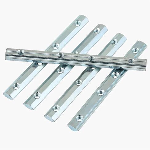 1pcs 2020 Aluminum Connector Bracket Fastener M5 M6 Screws for 20/30/40 Series EU Standard Aluminum Profile Straight Connectors(4040 M8 L180mm) in Kuwait