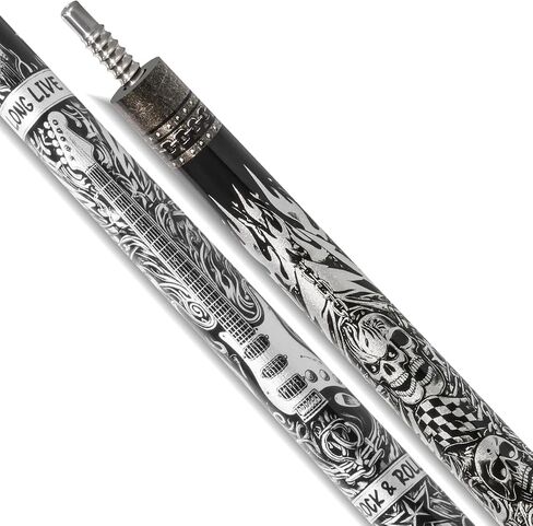 EVO Rebel Carbon Carbon Pool Stick ، ​​عصي تجمع انحراف منخفضة مع مفصل 3/8 * 8 دبوس ، طرف 12.5 مم ، نصيحة قياسية زمنية ، غلاف جلدي من الألياف الدقيقة in Saudi Arabia