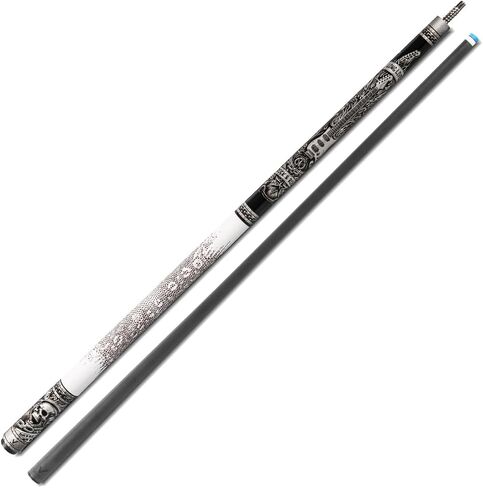 EVO Rebel Carbon Carbon Pool Stick ، ​​عصي تجمع انحراف منخفضة مع مفصل 3/8 * 8 دبوس ، طرف 12.5 مم ، نصيحة قياسية زمنية ، غلاف جلدي من الألياف الدقيقة in Saudi Arabia