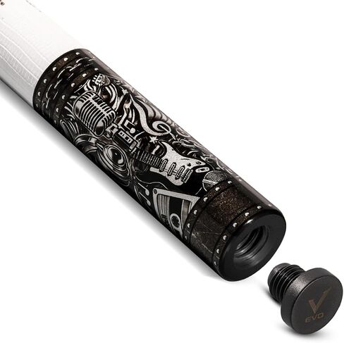 EVO Rebel Carbon Carbon Pool Stick ، ​​عصي تجمع انحراف منخفضة مع مفصل 3/8 * 8 دبوس ، طرف 12.5 مم ، نصيحة قياسية زمنية ، غلاف جلدي من الألياف الدقيقة in Saudi Arabia