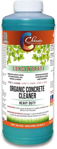 Classic Coatings | Eco Concrete Cleaner Concentrate | Indoor/Outdoor | Environmentally Safe, Non-Toxic, Easy to Use | Cleans Concrete, Driveways, Garage Floors, Stone, Bricks & More in Saudi Arabia