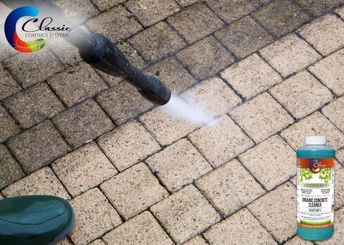 Classic Coatings | Eco Concrete Cleaner Concentrate | Indoor/Outdoor | Environmentally Safe, Non-Toxic, Easy to Use | Cleans Concrete, Driveways, Garage Floors, Stone, Bricks & More in Saudi Arabia