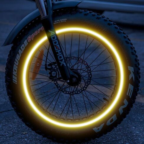 Addmotor Bike Wheel Rim Stickers Stripes Reflective Decals Tape Reflector for Bicycle Motorcycle Decoration (Blue, 20) in Kuwait