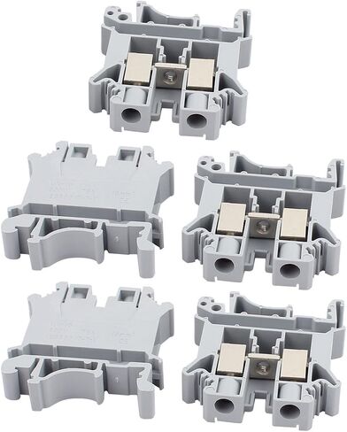 UXCELL 5PCS UK-10N DIN RAIL MOUNT GUILT TERMINAL BLOCK 800V 76A 10MM2 CABLE in Saudi Arabia