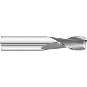 Fullerton Tool 33787 1/2" 2 Flute Solid Carbide Uncoated Radius End Mill in Saudi Arabia