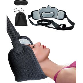 أرجوحة نقالة الرقبة المحمولة ، جهاز جر عنق عنق الرحم لتخفيف آلام الرقبة على الباب للاستخدام المنزلي ، وعلاج العلاج الطبيعي لإلصاق الرقبة للرجال والنساء (قطعة واحدة أسود) in Kuwait