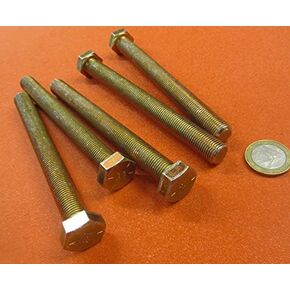 Grade 8 Zinc Yellow Steel Bolts RH FT 1/2"-20 x 5.00" Length 5 pcs. in Kuwait