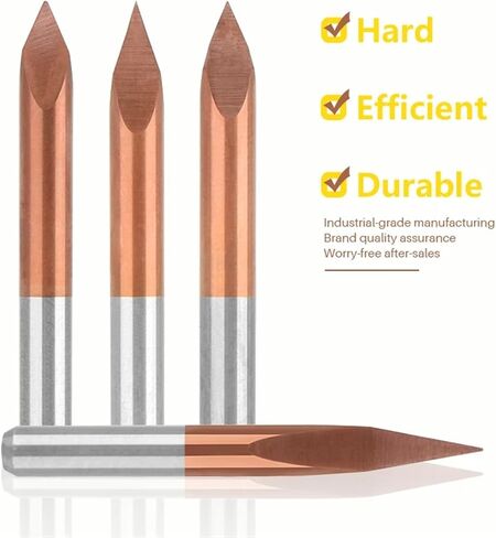 10Pcs 3.175mm Shank 3 Edge Engraving Bits 20-90 Degrees Tip 0.1-0.3mm Coating Carving Bits(3.175x0.1x30D) in Saudi Arabia