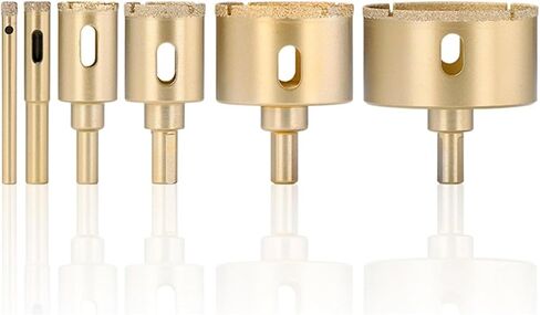 1pcs 6-65mm نحاس فتحة فتحة ثقب الماس البتات الحفر الثقب المعدني لأدوات حفر الطاقة الكهربائية من البلاط الزجاجي (50 مم) in Saudi Arabia