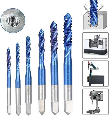HSS Thread Thouse Tap Bit M2-M18 Spiral Flute Screw Machine TAP Metal Screw Hole Tap Machine Tools 1pcs (M4x0.7) in Saudi Arabia