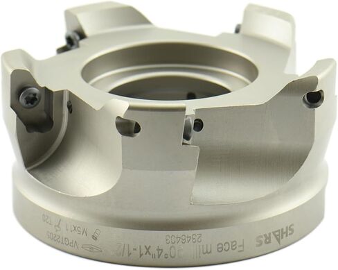 Shars 4" 90 Degree Square Shoulder Indexable Face Mill for VPGT Insert 404-8312 S[ in Saudi Arabia