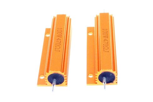 100 واط 470 أوم 5 ٪ مقاوم ألومنيوم قذائف الألومنيوم الإلكترونية المقاوم الذهب (حزمة 2) in Kuwait