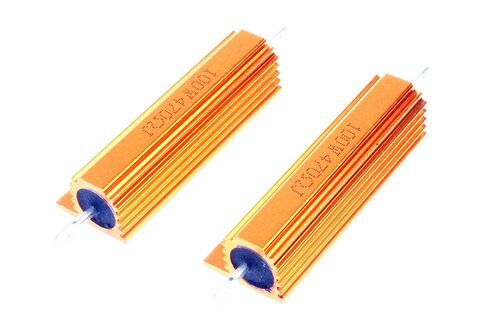 100 واط 470 أوم 5 ٪ مقاوم ألومنيوم قذائف الألومنيوم الإلكترونية المقاوم الذهب (حزمة 2) in Kuwait