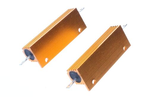 100 واط 470 أوم 5 ٪ مقاوم ألومنيوم قذائف الألومنيوم الإلكترونية المقاوم الذهب (حزمة 2) in Kuwait