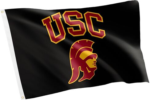 Desert Cactus University of Southern California USC Flag - 3 × 5 أقدام طروادة شعار ، نسيج متين داخلي/خارجي ، تصميم البوليستر بنسبة 100 ٪ (النمط ج) in Saudi Arabia