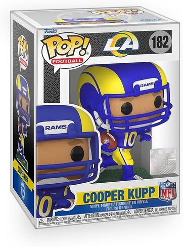 Football: Rams - Cooper Kupp Vinyl Figure Collectibles Bundle with Compatible Funko Pop Box Protector in Saudi Arabia