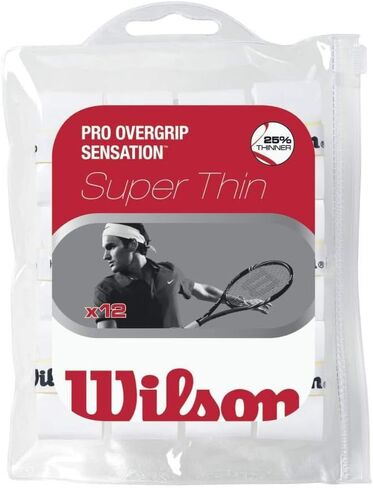Wilson Sporting Goods Pro Pro Tennis Grip (حزمة 12) ، أبيض in Saudi Arabia