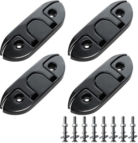 قارب قابل للطي المرابط الأسود 4-1/2 بوصة مرابط القارب 316 مرابط الحبل الفولاذ المقاوم للصدأ من الفولاذ المقاوم للصدأ مرابط قوارب مين in Kuwait