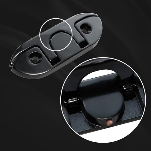 قارب قابل للطي المرابط الأسود 4-1/2 بوصة مرابط القارب 316 مرابط الحبل الفولاذ المقاوم للصدأ من الفولاذ المقاوم للصدأ مرابط قوارب مين in Kuwait