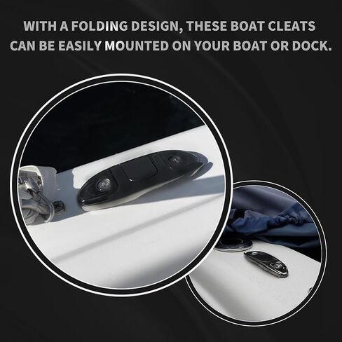 قارب قابل للطي المرابط الأسود 4-1/2 بوصة مرابط القارب 316 مرابط الحبل الفولاذ المقاوم للصدأ من الفولاذ المقاوم للصدأ مرابط قوارب مين in Kuwait