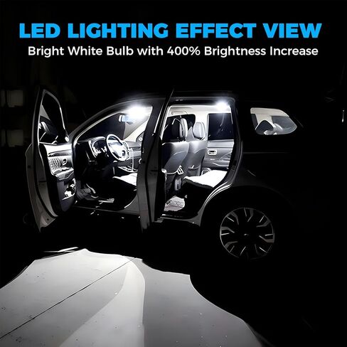 AENVTOL 13 قطع مصابيح LED LED INTORIOR AT + احتياطيًا مصابيح عكسية لـ Honda CRV 2017-2023 HRV 2014-2022 WHITE 6000K LED PLUGN in Kuwait