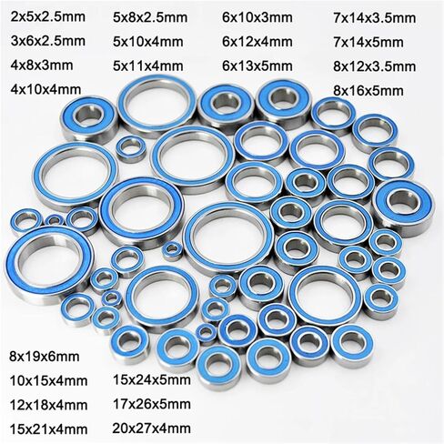 4pcs Rubber Seal 2rs محامل الكرة المصغرة 2x6x3 3x9x4 4x8x3 5x8x2.5 4x10x4 5x10x4 5x11x4 6x12x4 in Kuwait