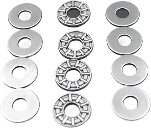 100pcs AXK0821 +2AS محامل الإبرة طائرة 0821 8x21x4mm بالجملة 100pcs أسطوانة الدفع المحورية مع الغسالات in Saudi Arabia