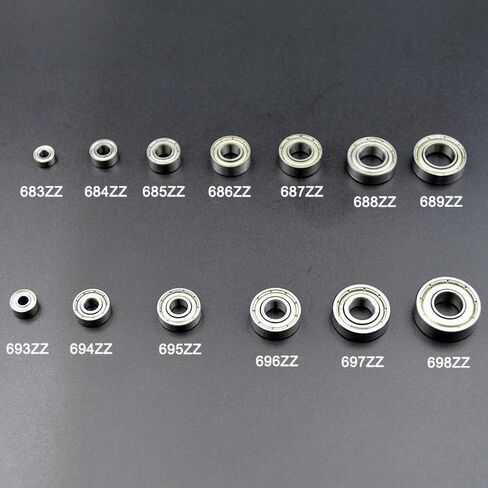 10pcs 683 684 685 686 687 688 689 693 694 695 696 697 698 ZZ 2Z 686ZZ 695ZZ 696ZZ MINITARE BELING BELLINGS BELLINGS DEEP GROOVE (695ZZ 5X13X4MMM) in Saudi Arabia