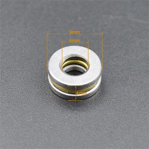 F4-9M F4 9m 4 Thrust Bearing 4x9x4mm Miniature Bearing Inner Diameter 4mm Mini Small Axial Ball Bearings 1Pcs(10Pcs) in Saudi Arabia